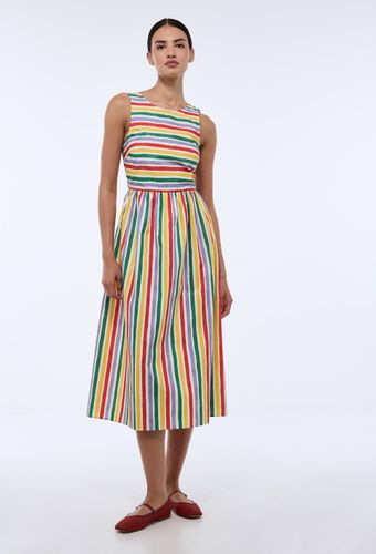 Robe midi rayée en coton BIO GOTS - MONOPRIX - Modalova