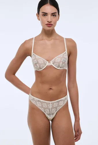 Tanga LOUISE en dentelle - MONOPRIX - Modalova