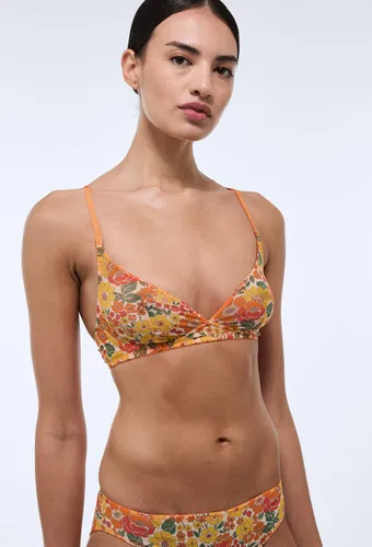Soutien-gorge triangle JANE en tulle imprimé - MONOPRIX - Modalova
