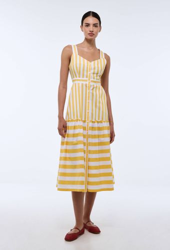 Robe midi rayée en coton BIO GOTS - MONOPRIX - Modalova
