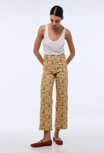 Pantalon large à motifs - MONOPRIX - Modalova