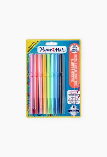 Paper Mate® Feutre d'écriture Flair double pointe, pointe moyenne [0.7mm] et pointe pinceau - PAPERMATE - Modalova