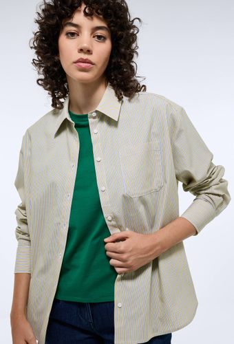 Chemise manches longues rayée en coton BIO GOTS - MONOPRIX - Modalova