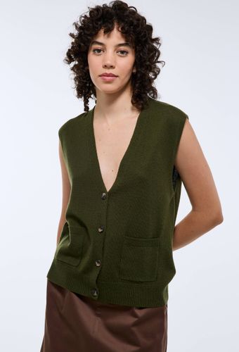 Cardigan sans manches contenant de la laine - MONOPRIX - Modalova