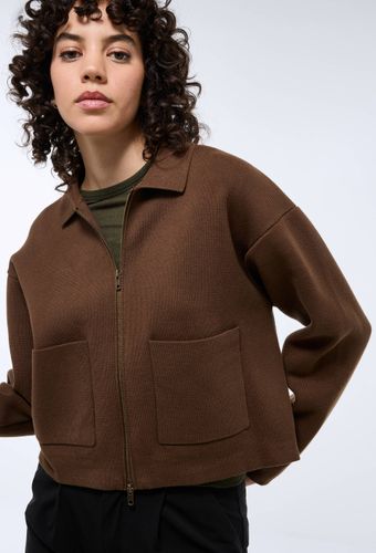 Veste zippée en maille contenant du coton GOTS - MONOPRIX - Modalova