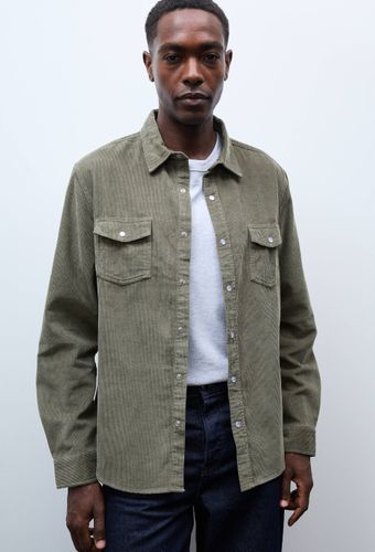 Chemise manches longues à snaps velours en coton BIO GOTS - MONOPRIX - Modalova