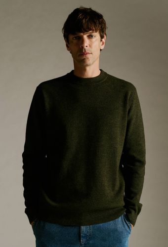 Pull col rond en coton et laine - MONOPRIX - Modalova