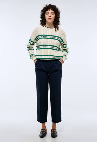 Pantalon droit en coton - MONOPRIX - Modalova