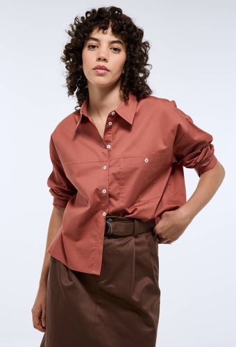 Chemise manches longues unie en coton BIO GOTS - MONOPRIX - Modalova