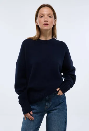 Pull uni col rond ample en 100% cachemire - MONOPRIX PREMIUM - Modalova