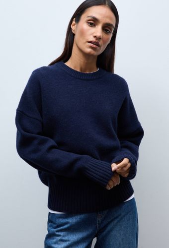 Pull uni col rond ample en 100% cachemire - MONOPRIX PREMIUM - Modalova
