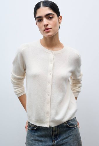 Cardigan uni col rond en 100% cachemire - MONOPRIX PREMIUM - Modalova