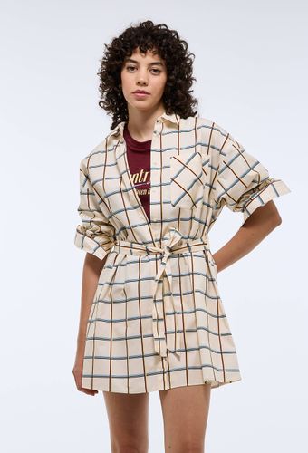 Robe courte cintrée rayée en coton BIO GOTS - MONOPRIX - Modalova