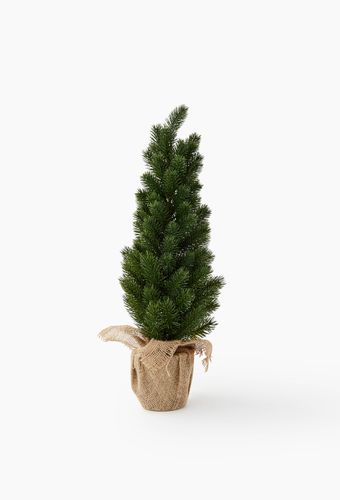 Sapin en plastique avec pot en jute, 14xh58cm - MONOPRIX - Modalova