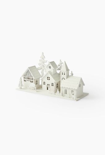Scénette lumineuse de Noël, 11x28x15.2cm, en MDF - MONOPRIX - Modalova