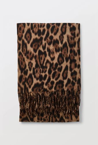Echarpe à franges imprimée animalier - MONOPRIX - Modalova