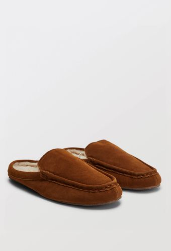 Chaussons en cuir fourrés - MONOPRIX - Modalova
