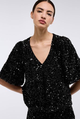 Top manches coudes sequins - MONOPRIX - Modalova