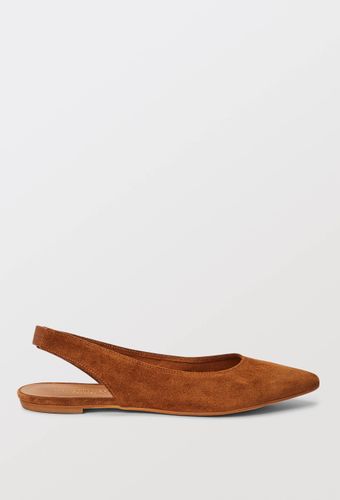 Slingback en cuir velours - MONOPRIX PREMIUM - Modalova
