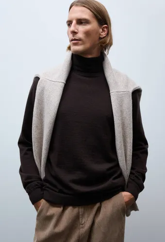 Pull col roulé en laine mérinos - MONOPRIX - Modalova