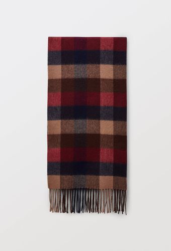 Echarpe à carreaux en laine - MONOPRIX PREMIUM - Modalova