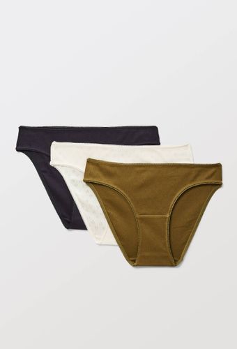 Lot de 3 culottes pointelle en coton BIO GOTS - MONOPRIX - Modalova