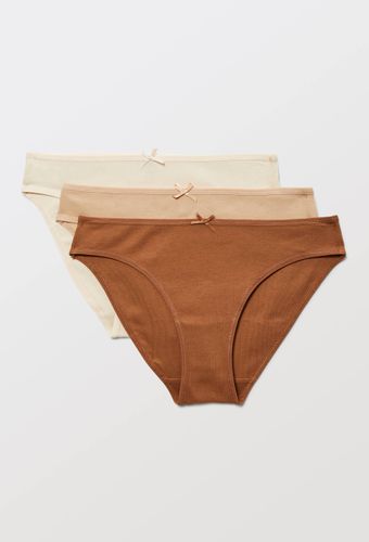Lot de 3 culottes côtelées en coton BIO GOTS - MONOPRIX - Modalova