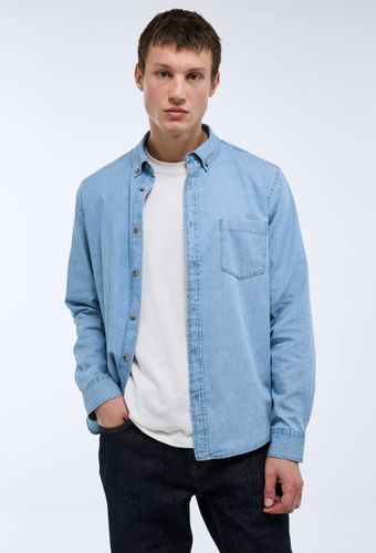 Chemise manches longues chambray jean en coton BIO GOTS - MONOPRIX - Modalova