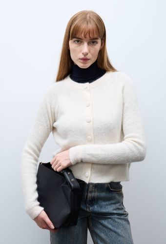 Cardigan en côte perlée contenant de l'alpaga - MONOPRIX - Modalova