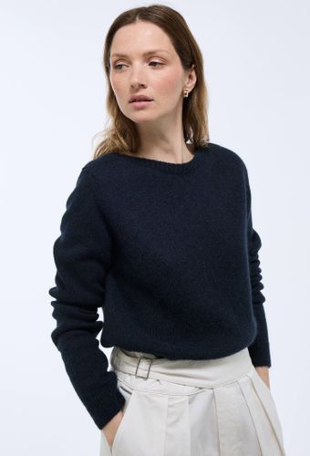 Pull col bateau uni contenant de l'alpaga - MONOPRIX PREMIUM - Modalova
