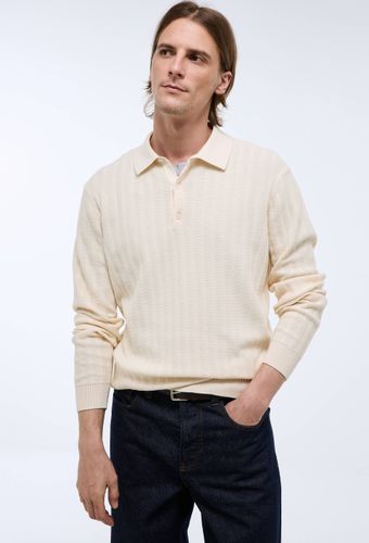Pull col polo en coton bio GOTS - MONOPRIX - Modalova