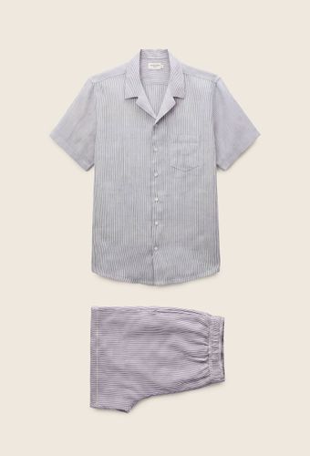 Pyjama Chemise manches courtes et Short rayés en lin European Flax - MONOPRIX - Modalova