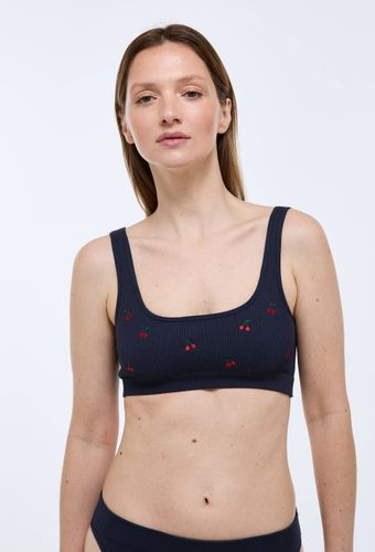 Brassière sans coutures avec broderie - MONOPRIX - Modalova