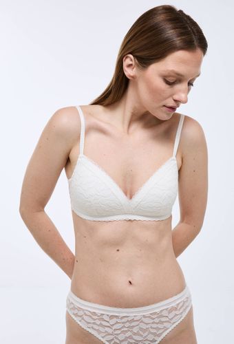 Soutien-gorge triangle paddé PAULINE en dentelle - MONOPRIX - Modalova