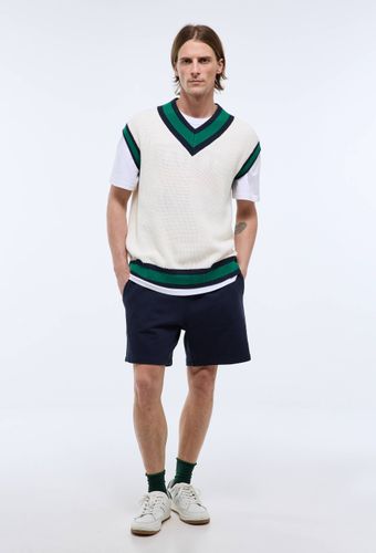 Short de tennis uni molleton en coton BIO GOTS - MONOPRIX - Modalova