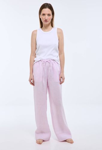 Pantalon uni en lin - MONOPRIX PREMIUM - Modalova