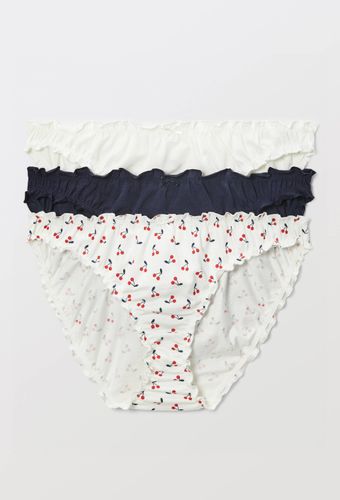 Lot de 3 culottes froufrou en coton BIO GOTS imprimées - MONOPRIX - Modalova
