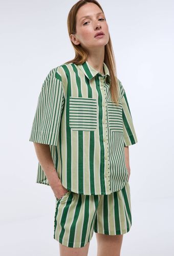 Pyjashort manches courtes rayé en coton BIO GOTS - MONOPRIX - Modalova