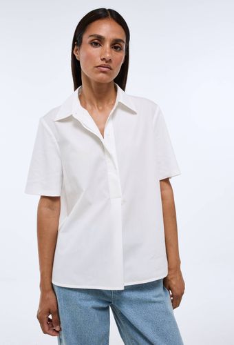 Chemise polo manches courtes en coton bi-matière - MONOPRIX - Modalova