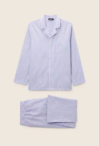 Pyjama chemise manches longues et pantalon gratté en coton BIO GOTS - MONOPRIX - Modalova