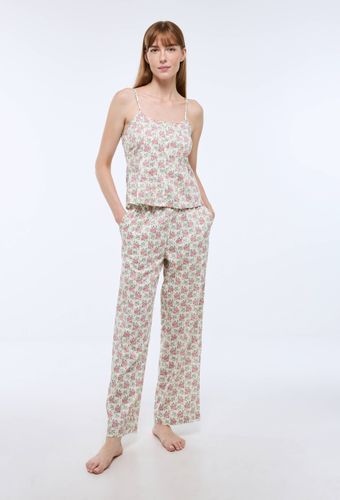 Pyjama à fines bretelles imprimé en coton bio GOTS - MONOPRIX - Modalova