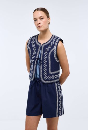 Short en coton avec broderie - MONOPRIX - Modalova