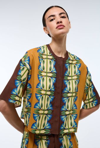Chemise imprimée contenant du lin - LOUIS BARTHELEMY x MONOPRIX - MONOPRIX CREATEURS - Modalova