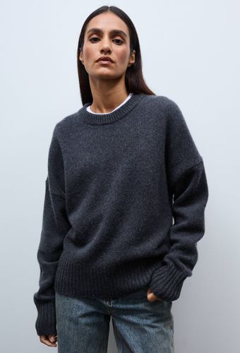 Pull uni col rond ample en 100% cachemire - MONOPRIX PREMIUM - Modalova