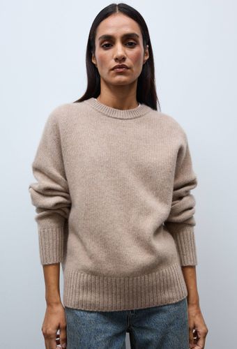 Pull uni col rond ample en 100% cachemire - MONOPRIX PREMIUM - Modalova