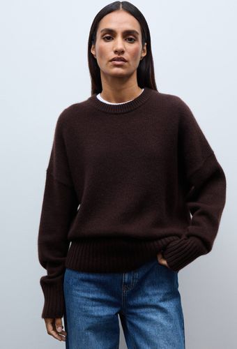 Pull uni col rond ample en 100% cachemire - MONOPRIX PREMIUM - Modalova