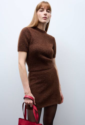 Pull manches courtes contenant de l'alpaga - MONOPRIX - Modalova