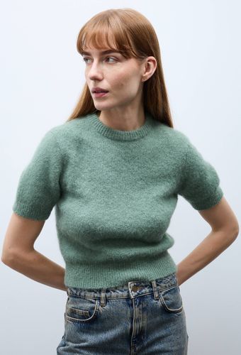 Pull manches courtes contenant de l'alpaga - MONOPRIX - Modalova
