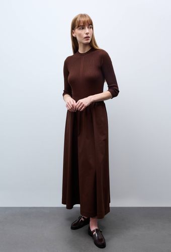 Robe longue bi-matière - MONOPRIX - Modalova