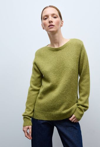 Pull col bateau uni contenant de l'alpaga - MONOPRIX PREMIUM - Modalova